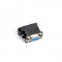Adaptor DVI-I  (24+5 pini, tata) Dual Link la VGA (15pini mama) 